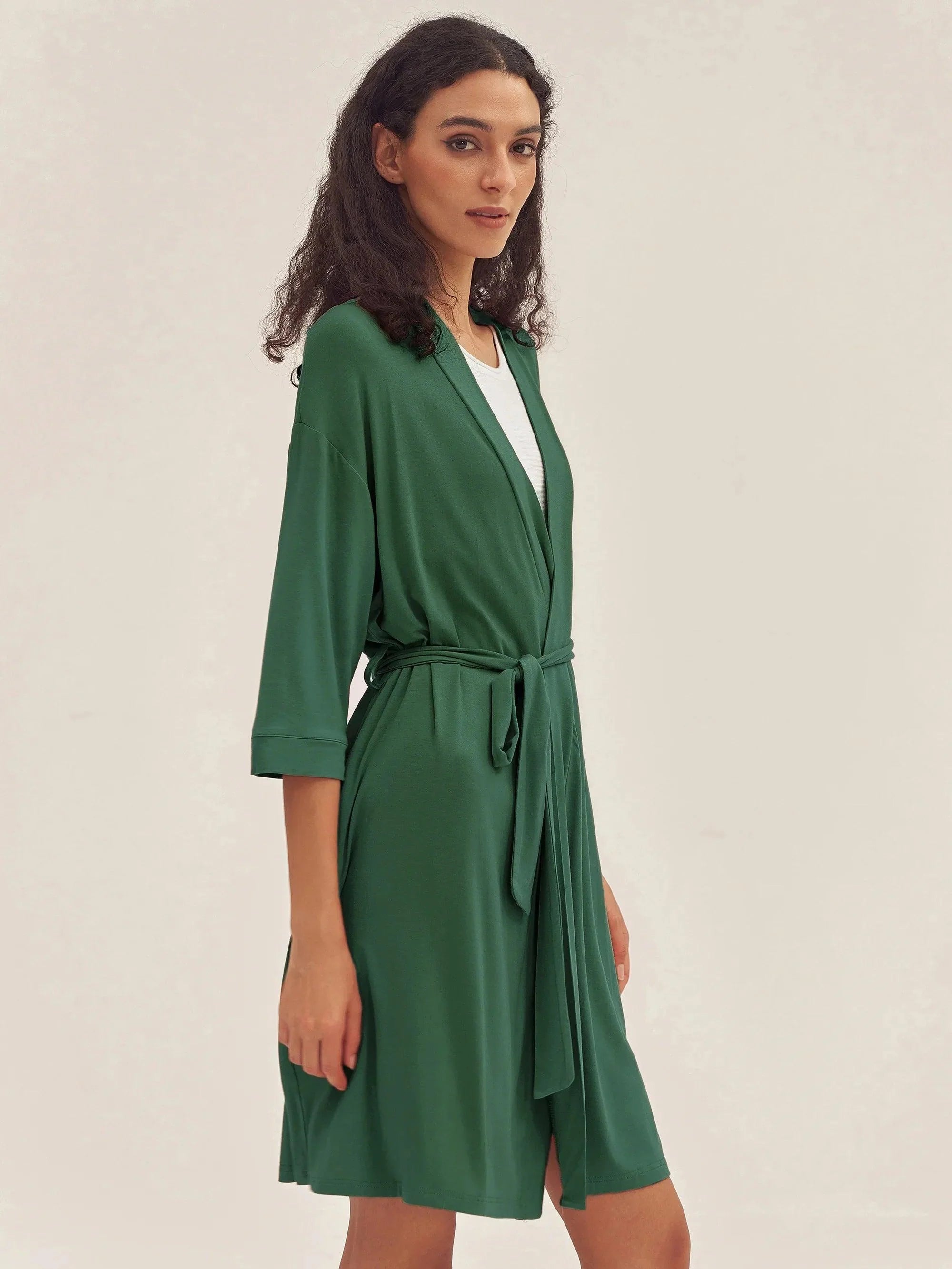 Bamboo Kimono Robe EVE - LOUNGEWEAR-Bamboo PJS