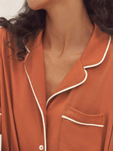 Short Sleeve Bamboo Viscose Pajama Set ODESSA - LOUNGEWEAR-Bamboo Viscose PJS