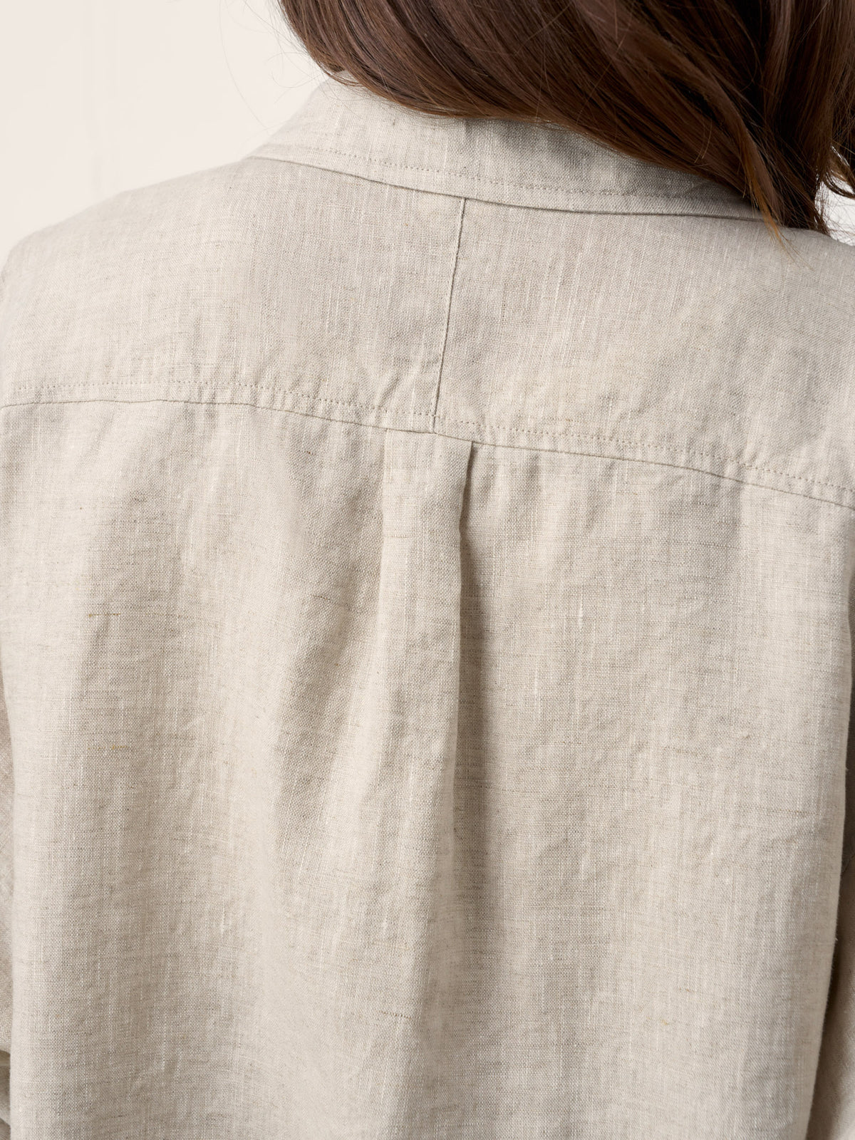 100% Linen Concealed Placket Patch Pocket Shirt FELICITY by LINTICO for women
