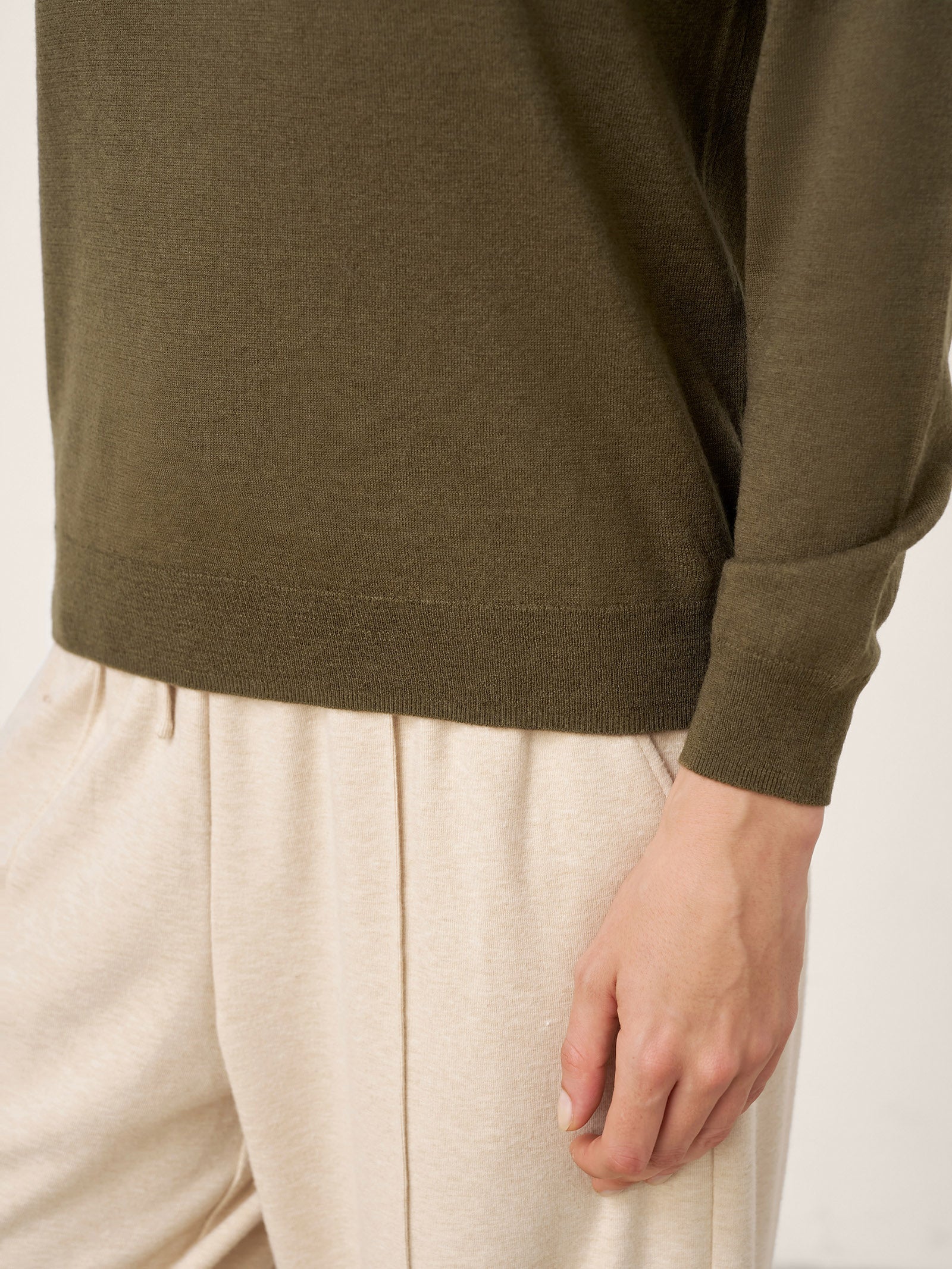 100% Extra-Fine Merino Wool Essential Crew Neck Knit Sweater BRIDGET by LINTICO for women