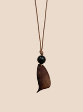 Artisanal Woodland Pendant Necklace by LINTICO