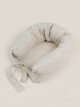 Linen Adjustable Neck Support Travel Pillow by LINTICO for women
