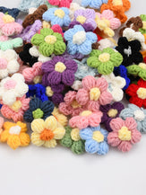 Hand-Knitted Yarn Flowers by LINTICO