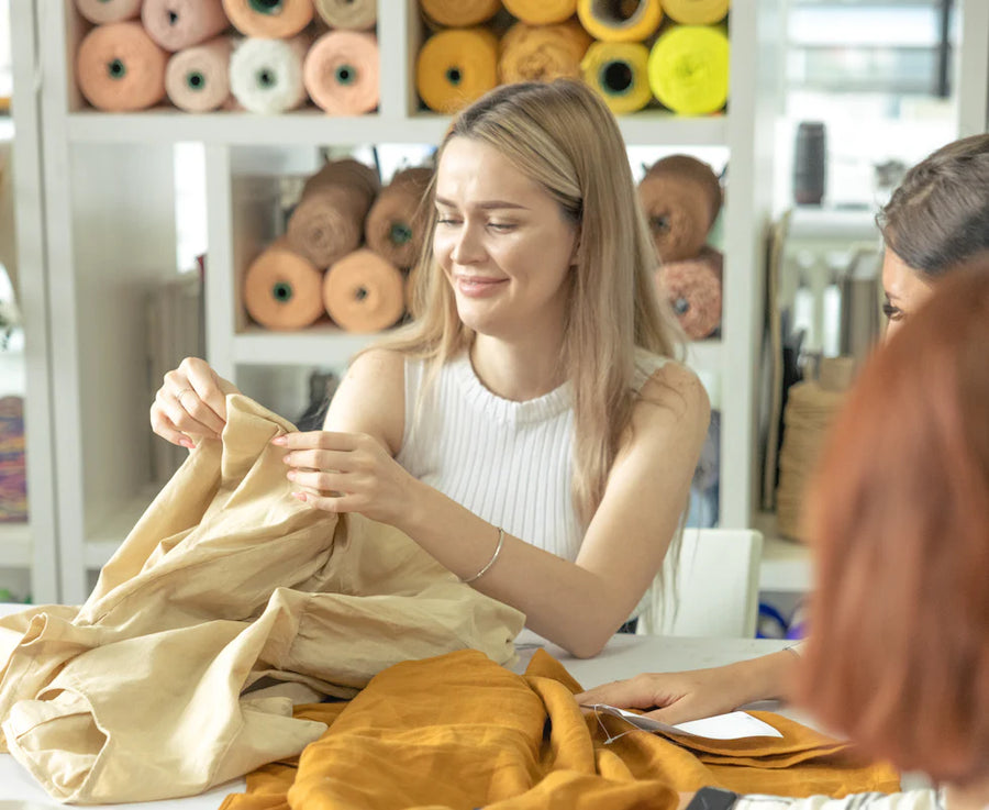 Lower-waste dyeing and production details