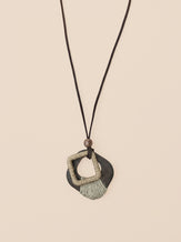 Artisanal Woodland Pendant Necklace by LINTICO