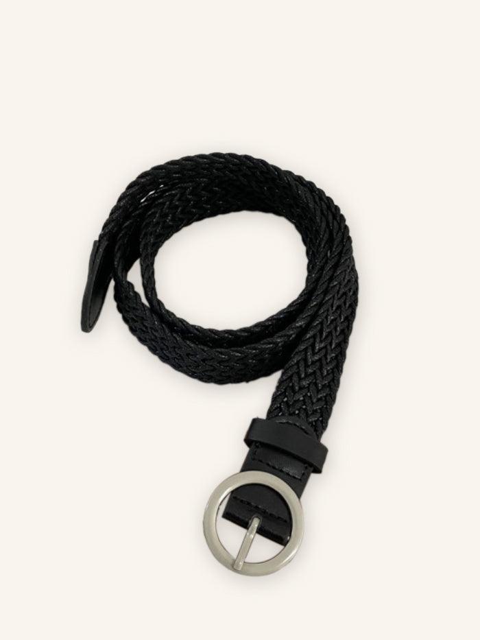 WILLA ALLURE Woven Canvas Belt - Black / One-Size - ACCESSORIES-Others