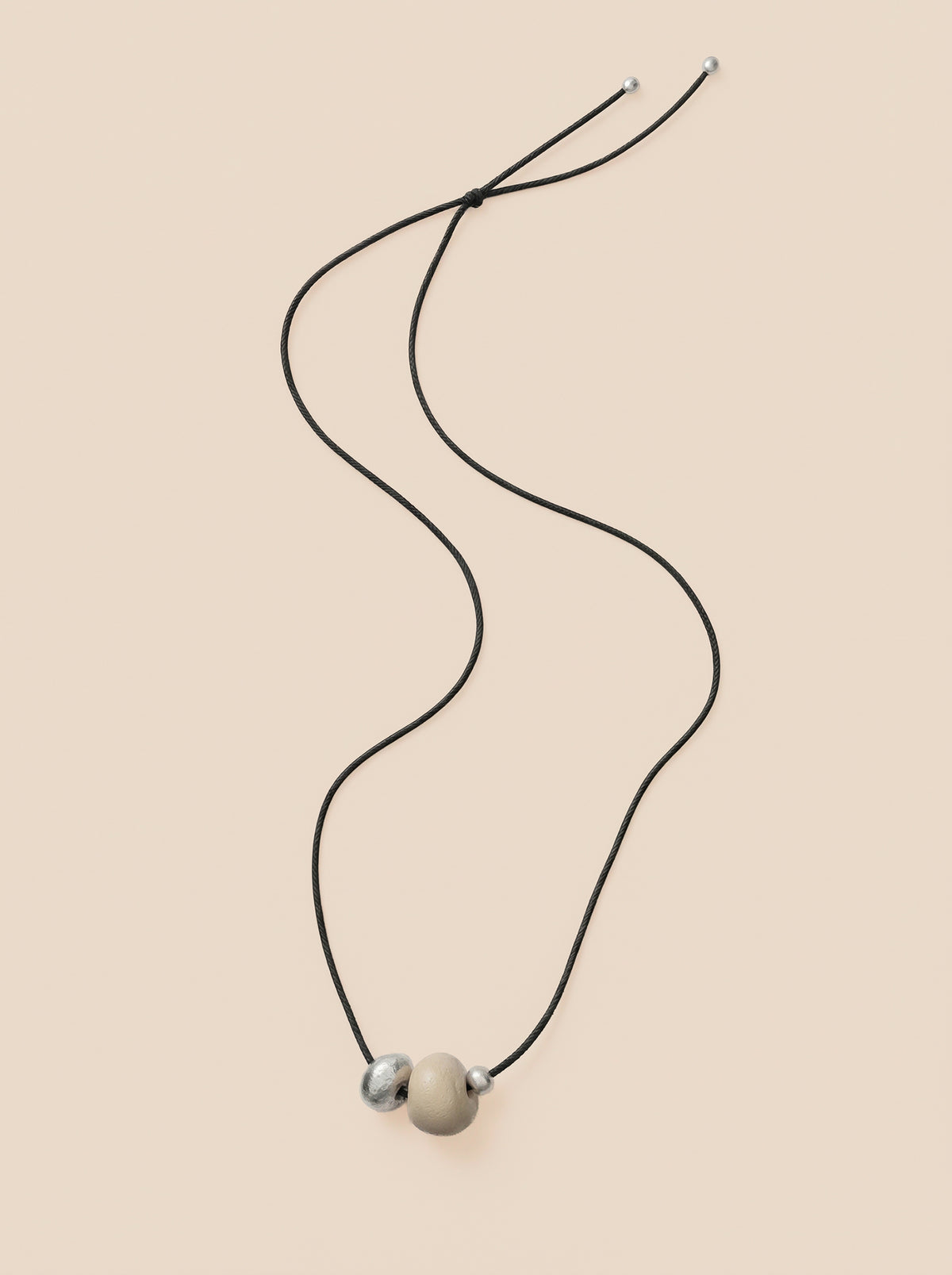 Nut Pendant Cord Necklace