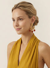 Vintage Fruit Charm Statement Earrings by LINTICO