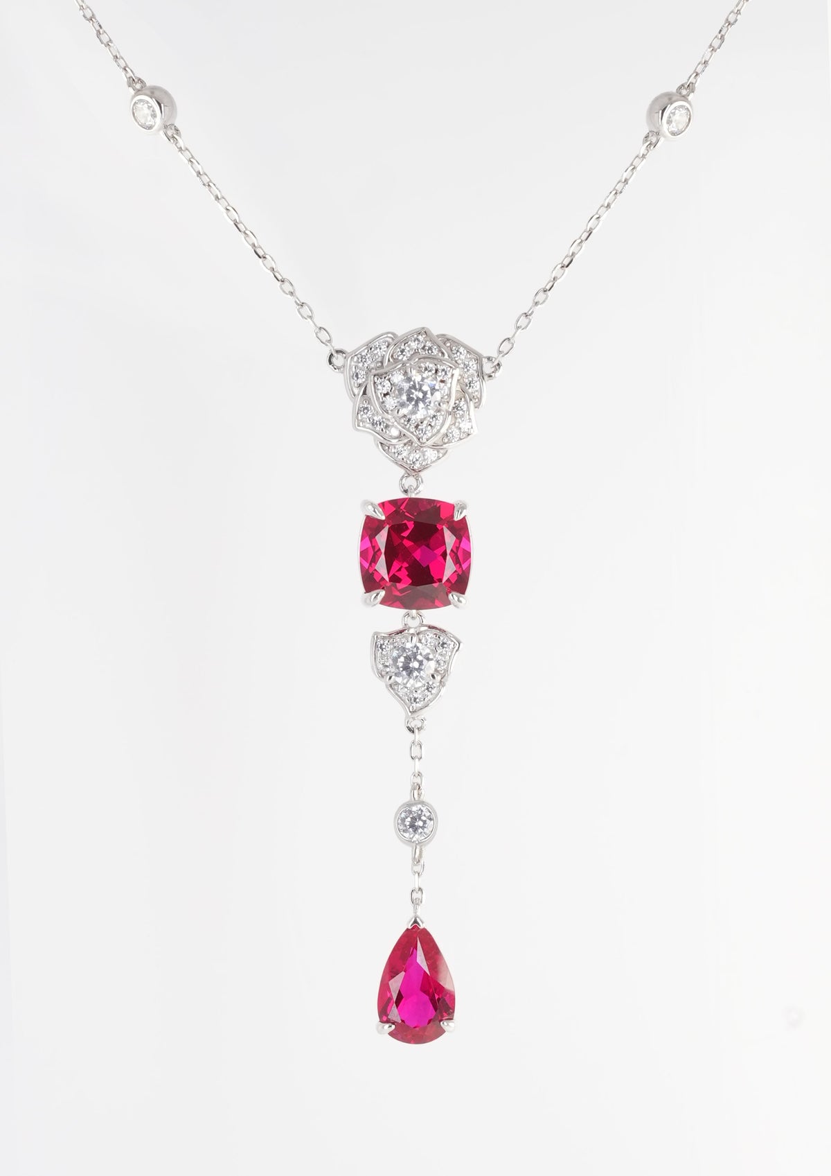 Exquisite Ruby Necklace Ruby Veil