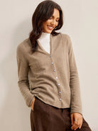 100% Mongolian Cashmere Cardigan Emery