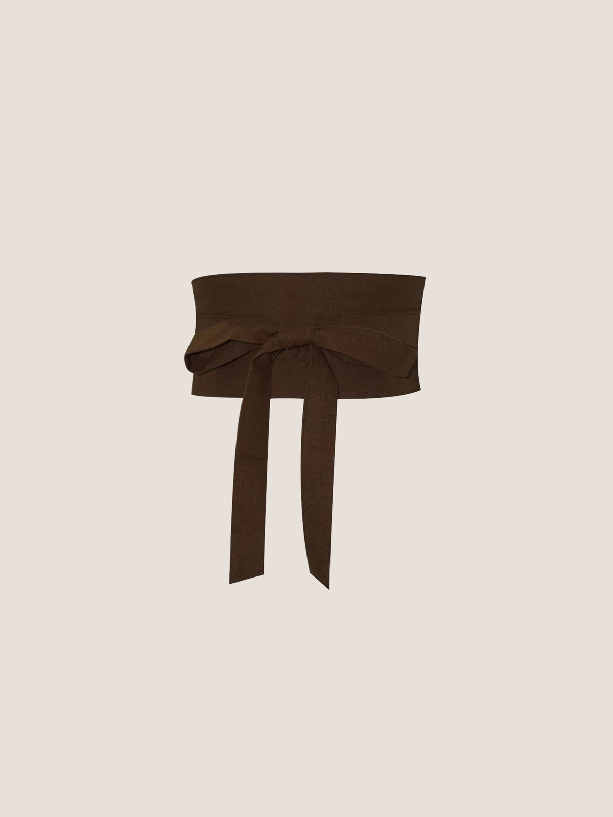 ZAFIRA wide tie-front linen belt