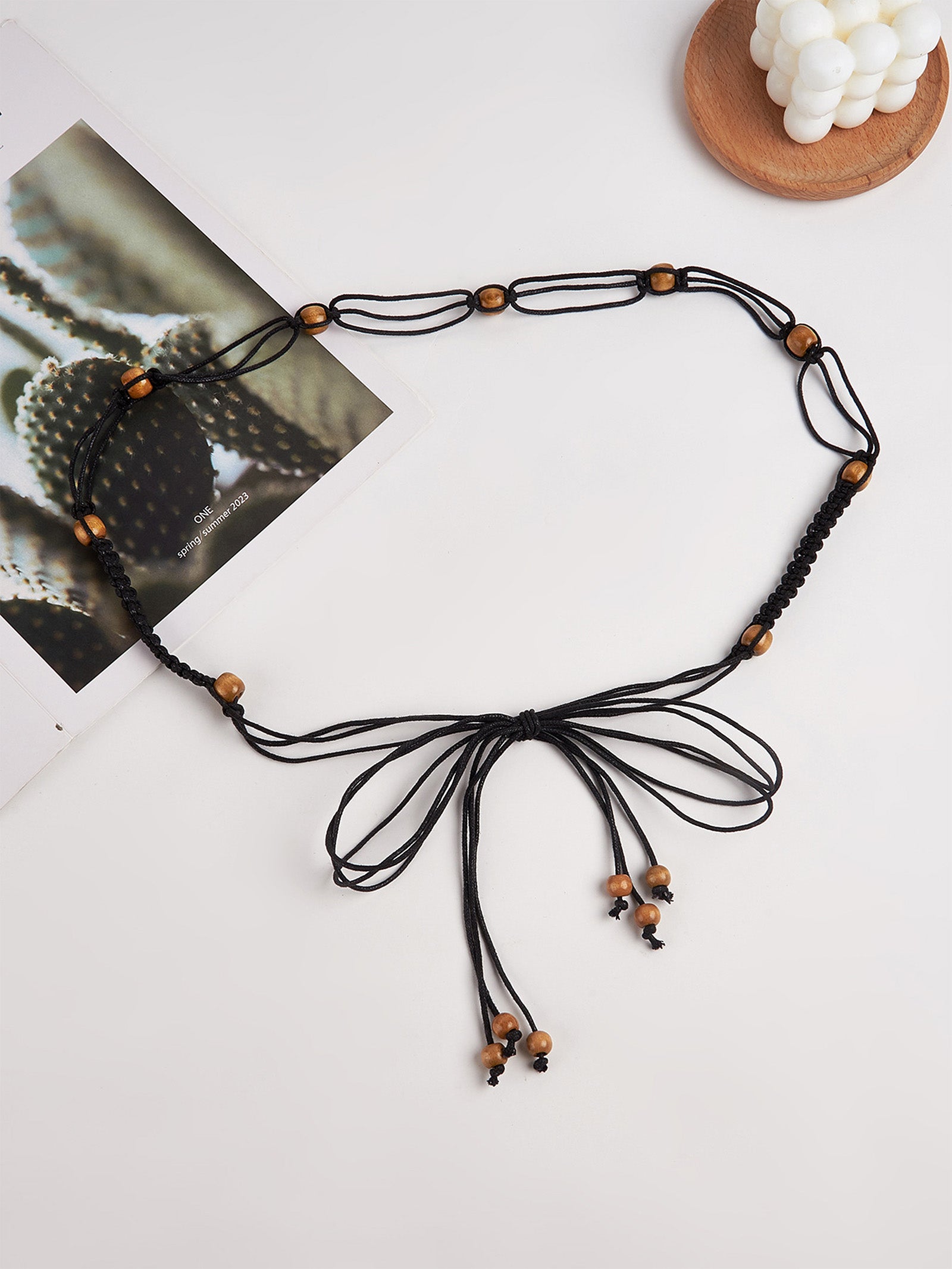 Cotton-Linen Knotted Belt by LINTICO for women