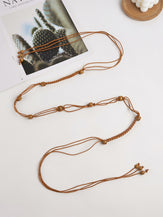 Cotton-Linen Knotted Belt by LINTICO for women