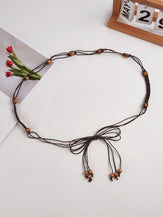 Cotton-Linen Knotted Belt by LINTICO for women