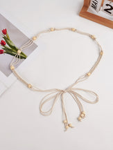 Cotton-Linen Knotted Belt by LINTICO for women