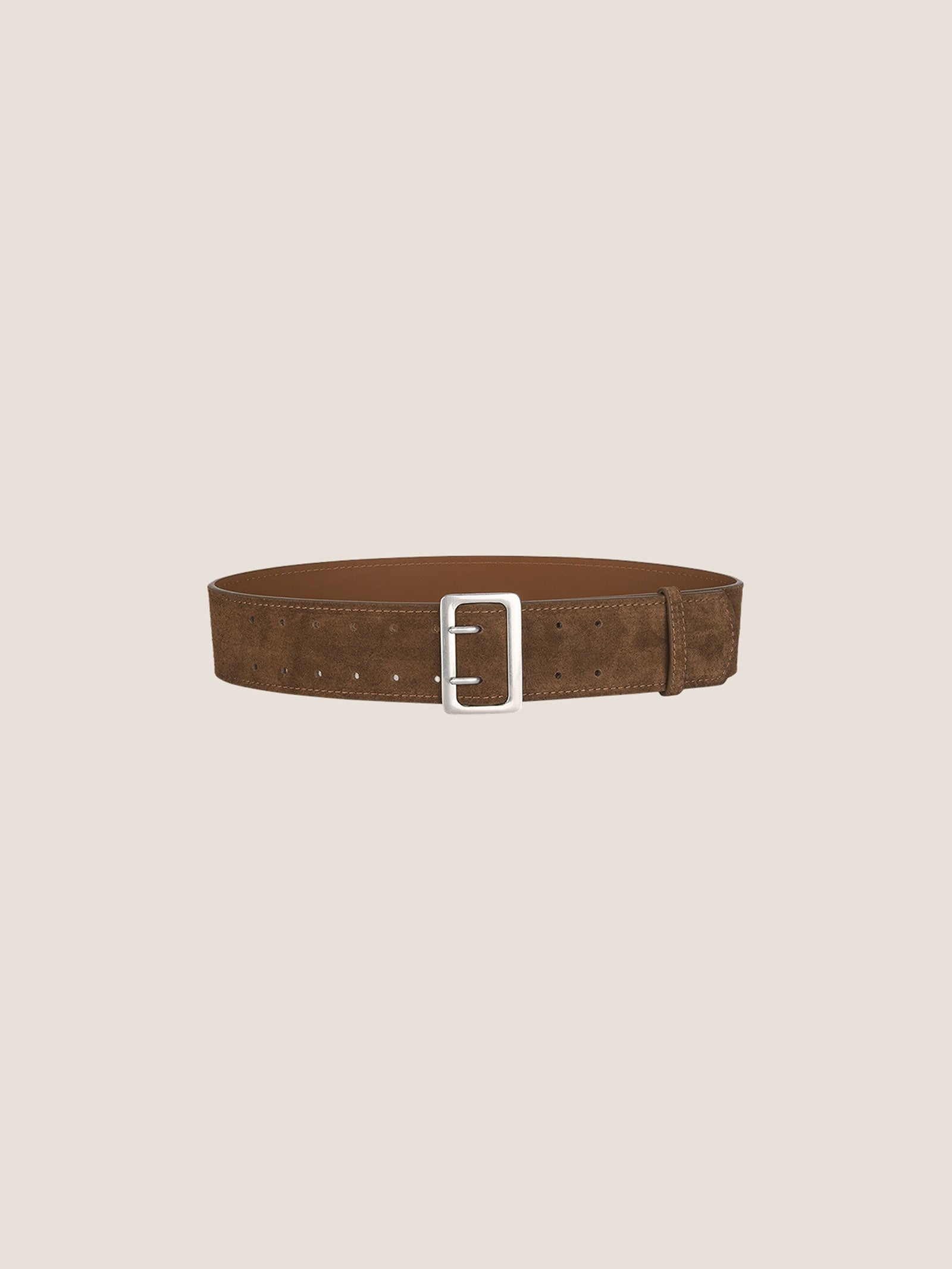 Cowhide Wide Retro Matte Belt by LINTICO