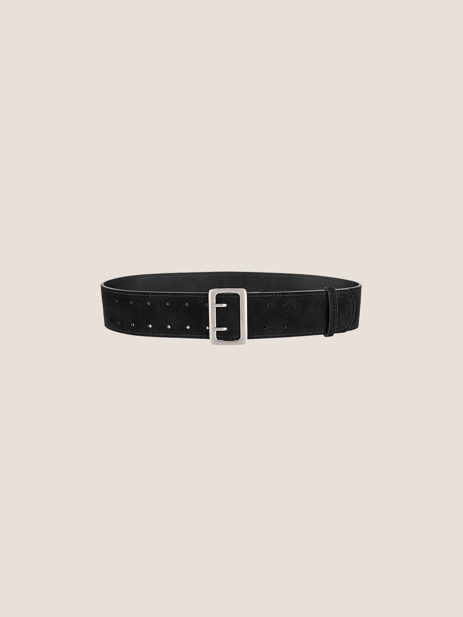 Cowhide Wide Retro Matte Belt by LINTICO