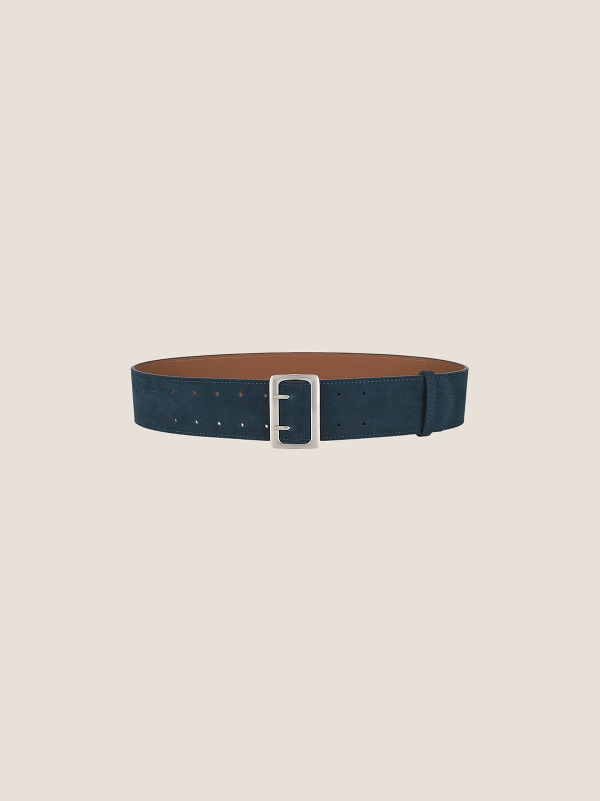 Cowhide Wide Retro Matte Belt
