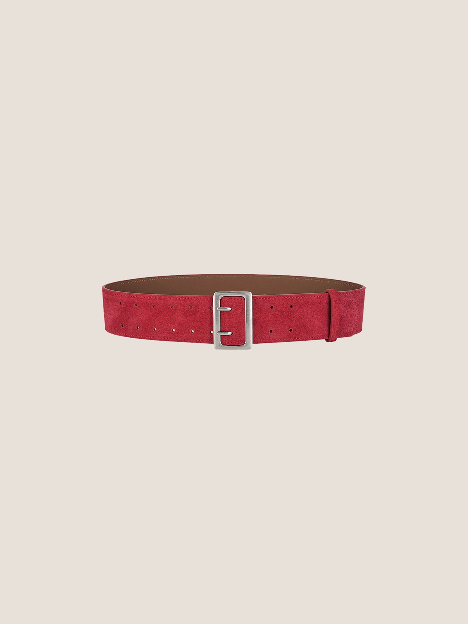 Cowhide Wide Retro Matte Belt by LINTICO