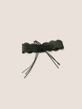 Lace-Trimmed Waist Cincher Belt by LINTICO