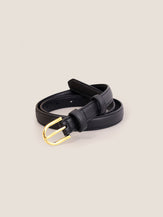 Premium Cowhide Belt With Retro Electroplated Alloy Buckle by LINTICO