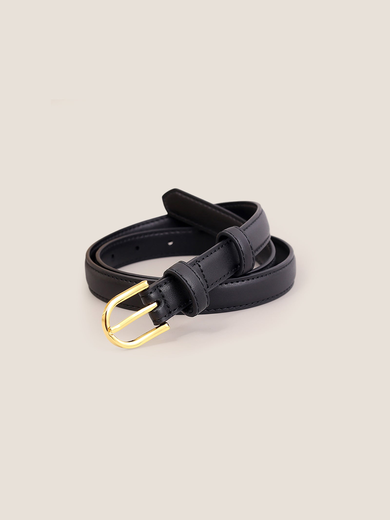 Premium Cowhide Belt With Retro Electroplated Alloy Buckle by LINTICO