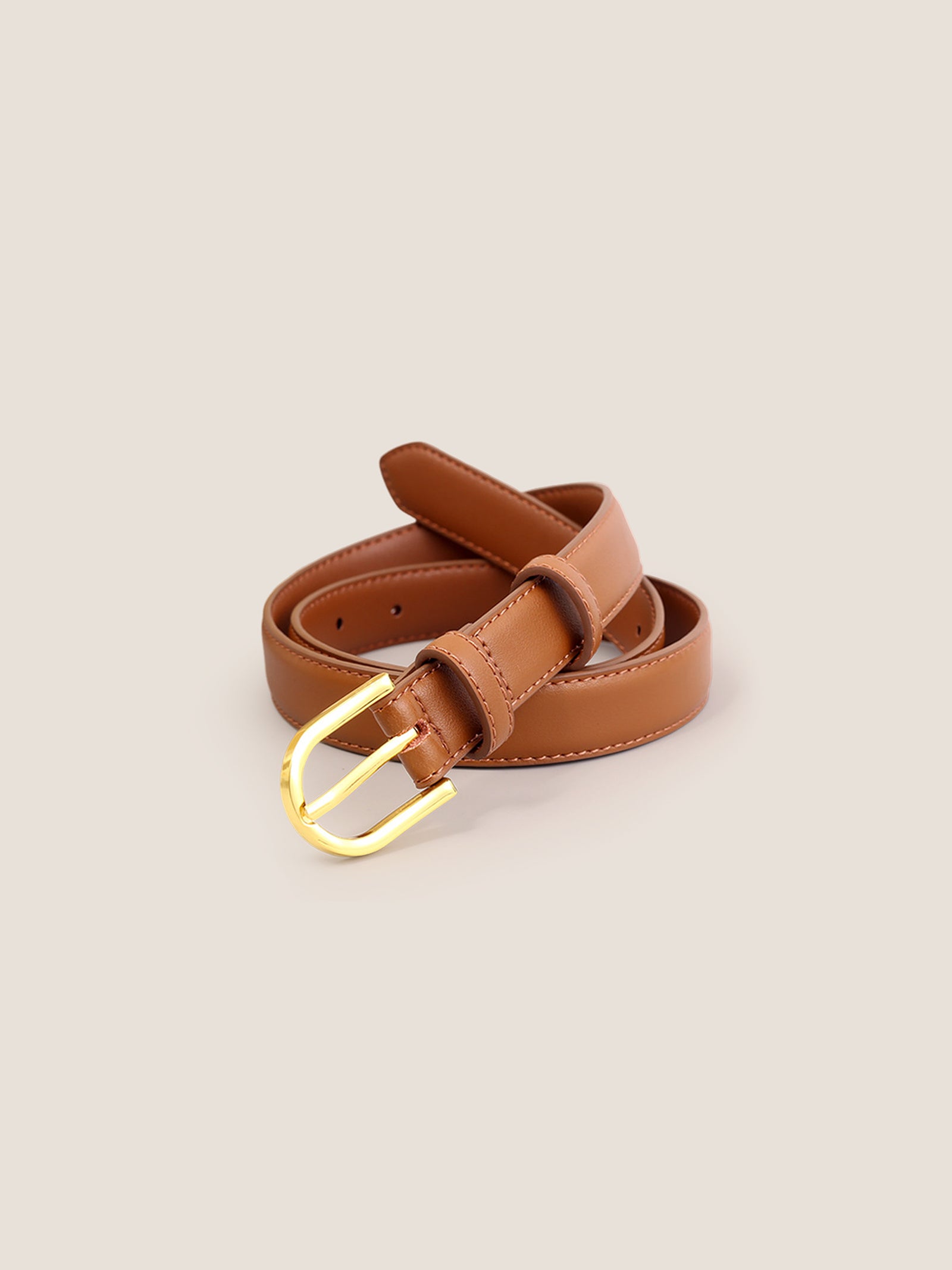 Premium Cowhide Belt With Retro Electroplated Alloy Buckle by LINTICO