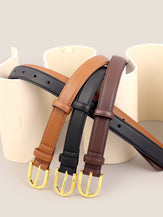 Premium Cowhide Belt With Retro Electroplated Alloy Buckle by LINTICO