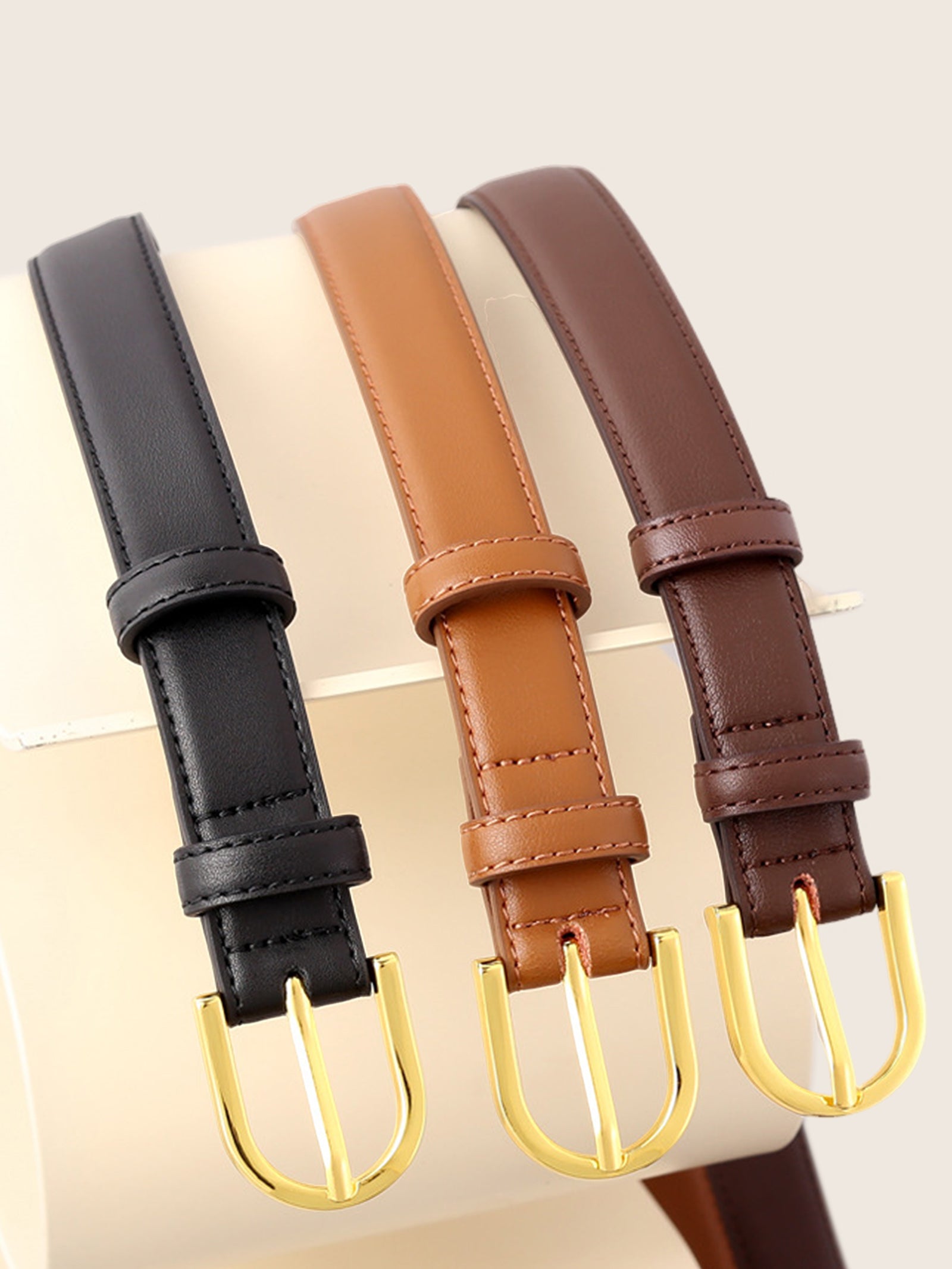 Premium Cowhide Belt With Retro Electroplated Alloy Buckle by LINTICO