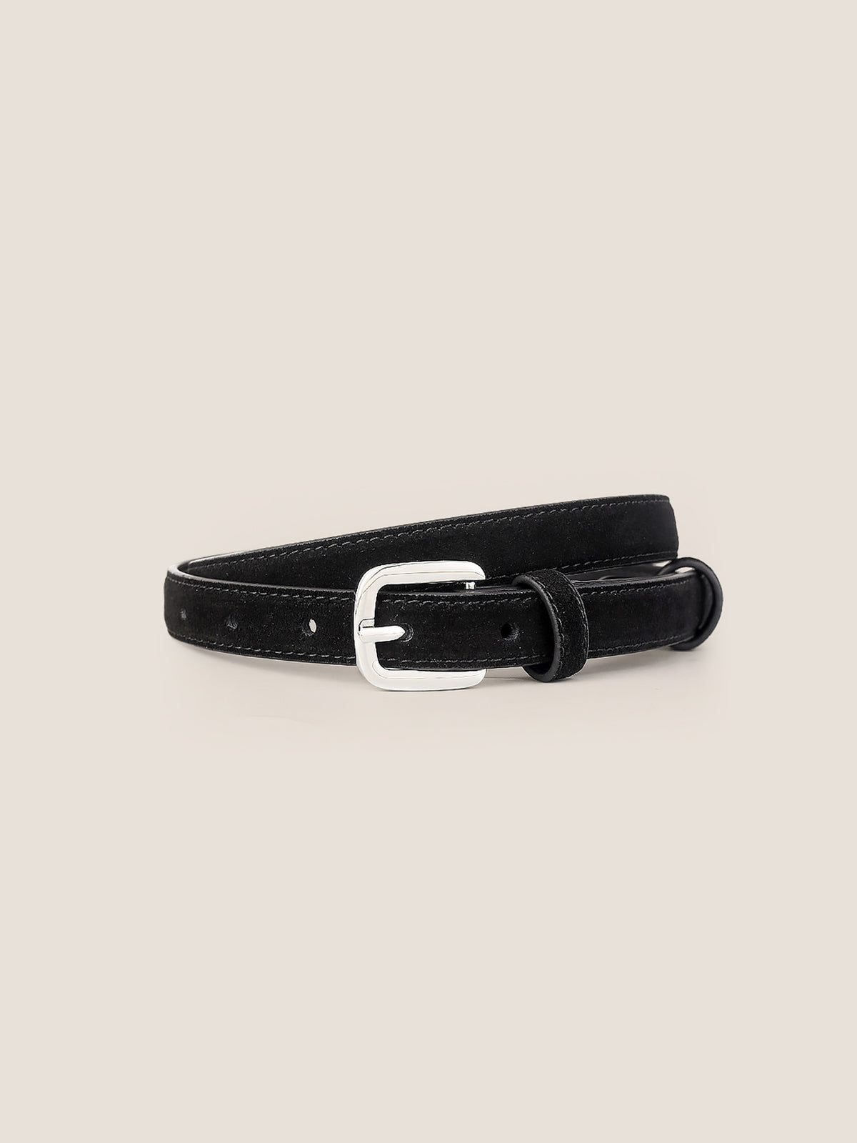 Luxury Suede Decorative Belt Durable Alloy Buckle