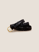 Premium Cowhide Retro Hand-Woven Belt With Alloy Buckle by LINTICO