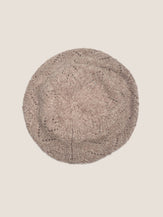 100% Wool Hand-Knit Beret by LINTICO for women