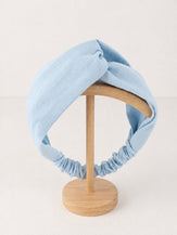 Linen Cross Wide Elastic Headband by LINTICO