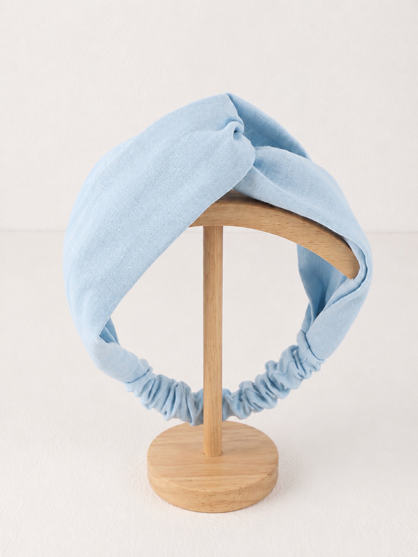 Linen Cross Wide Elastic Headband by LINTICO