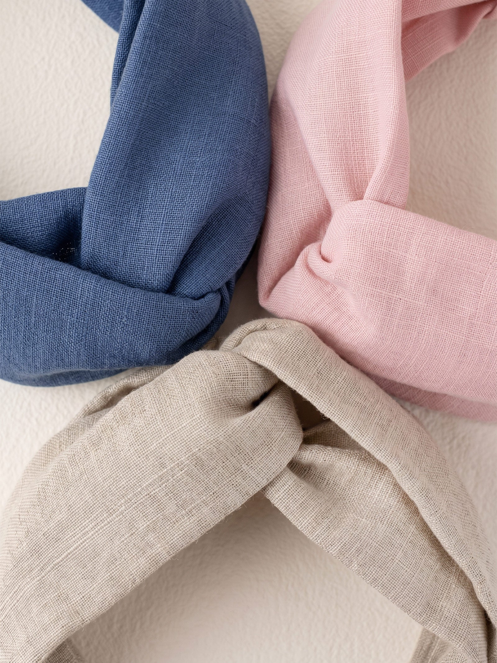 Linen Cross Wide Elastic Headband by LINTICO