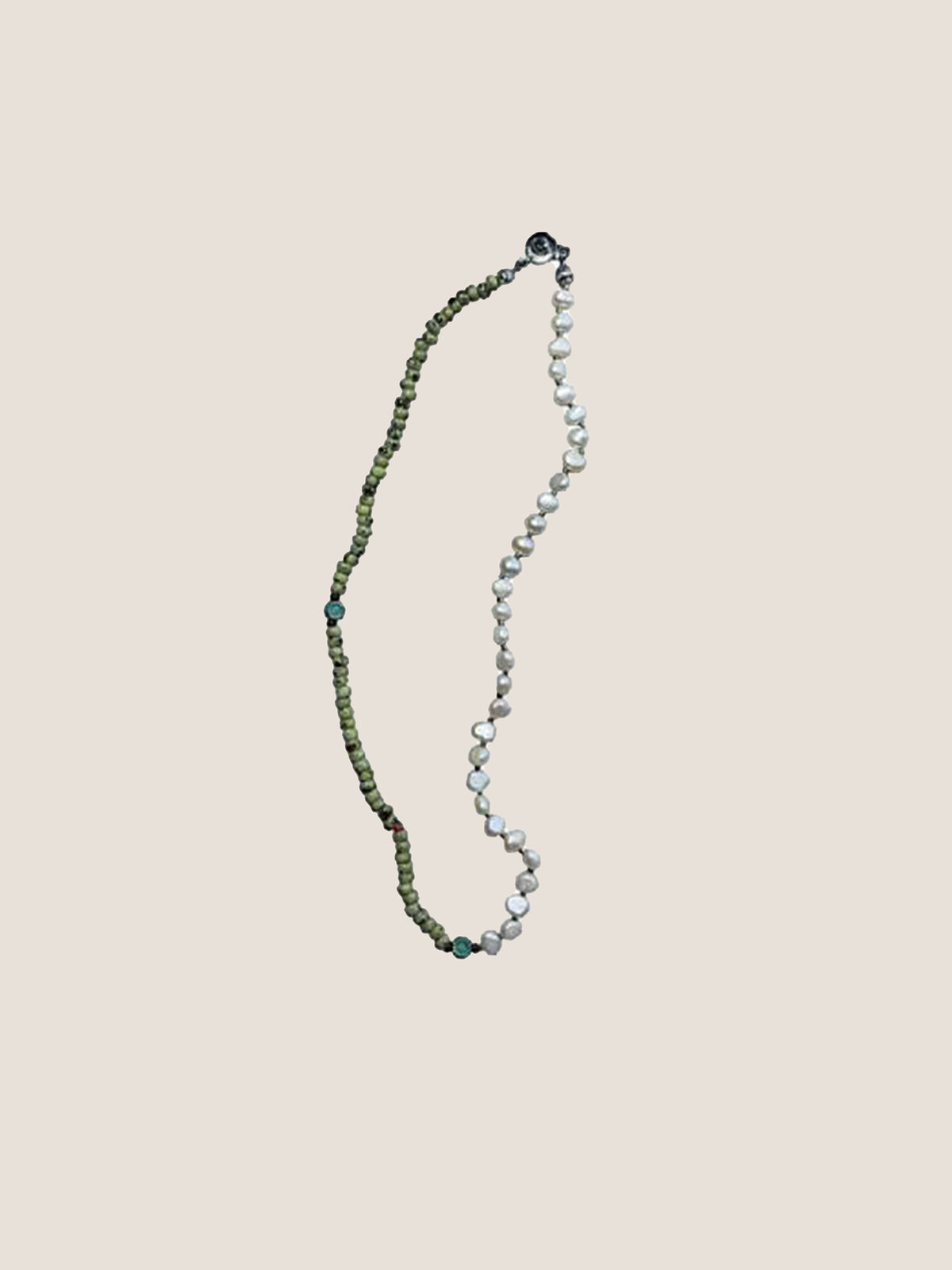 Freshwater Pearl & Stone Choker Necklace
