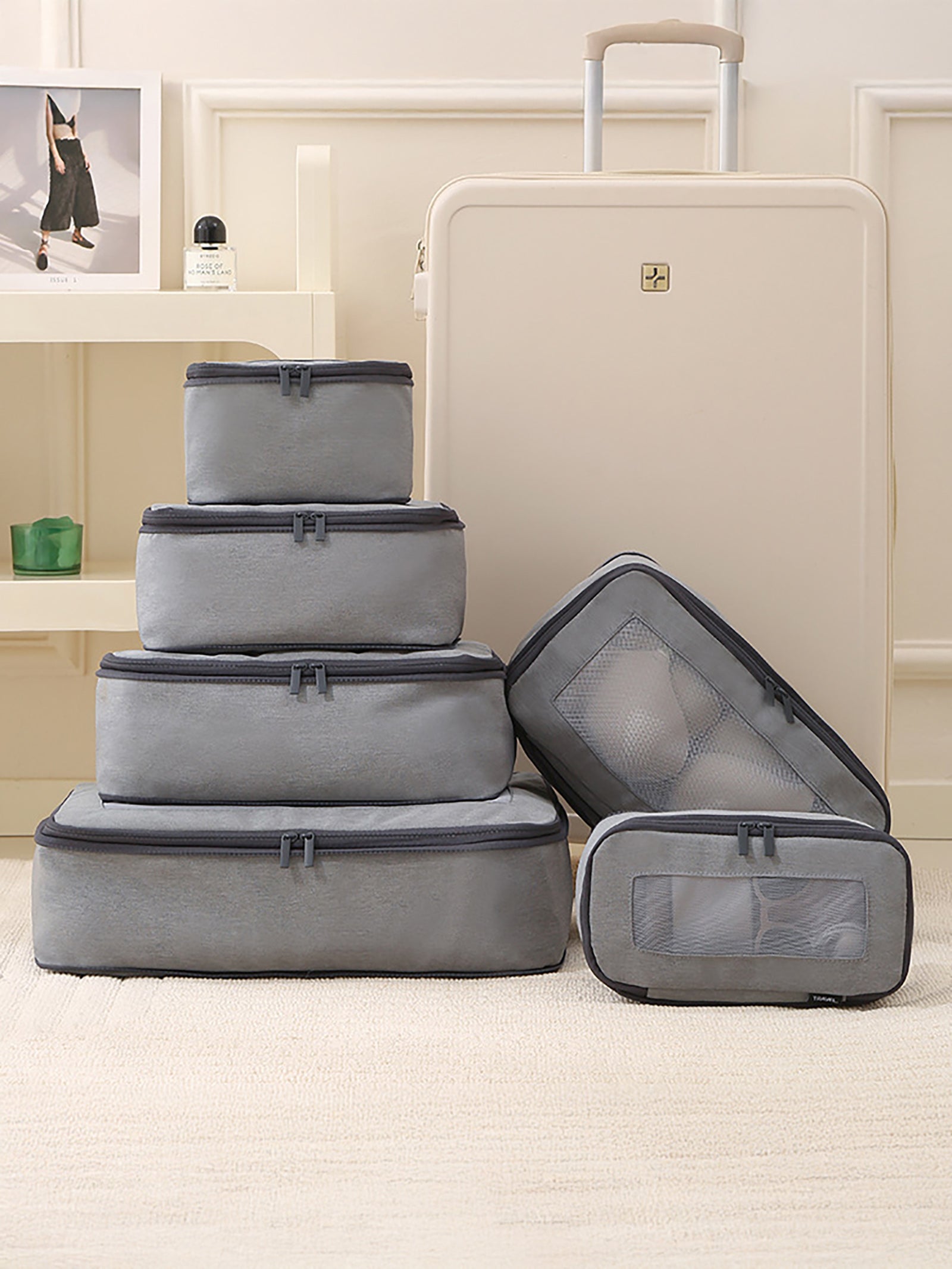 Recycled Silk 6-Piece Travel Toiletry Set by LINTICO for women