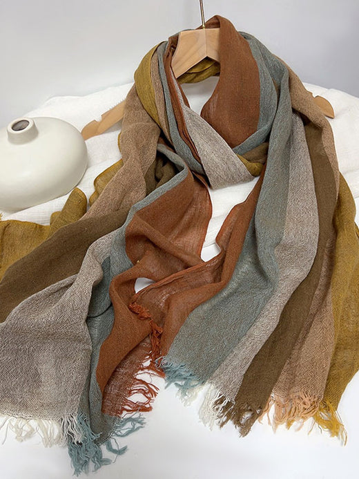 Cotton Linen Lightweight Soft Scarf