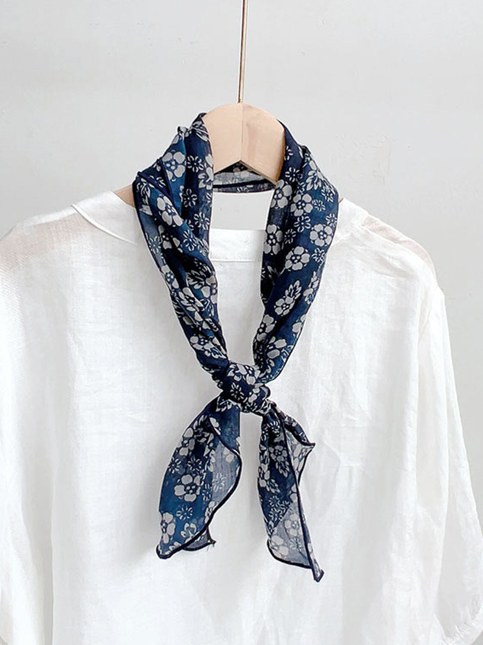 Ramie Vintage Print Handkerchief by LINTICO