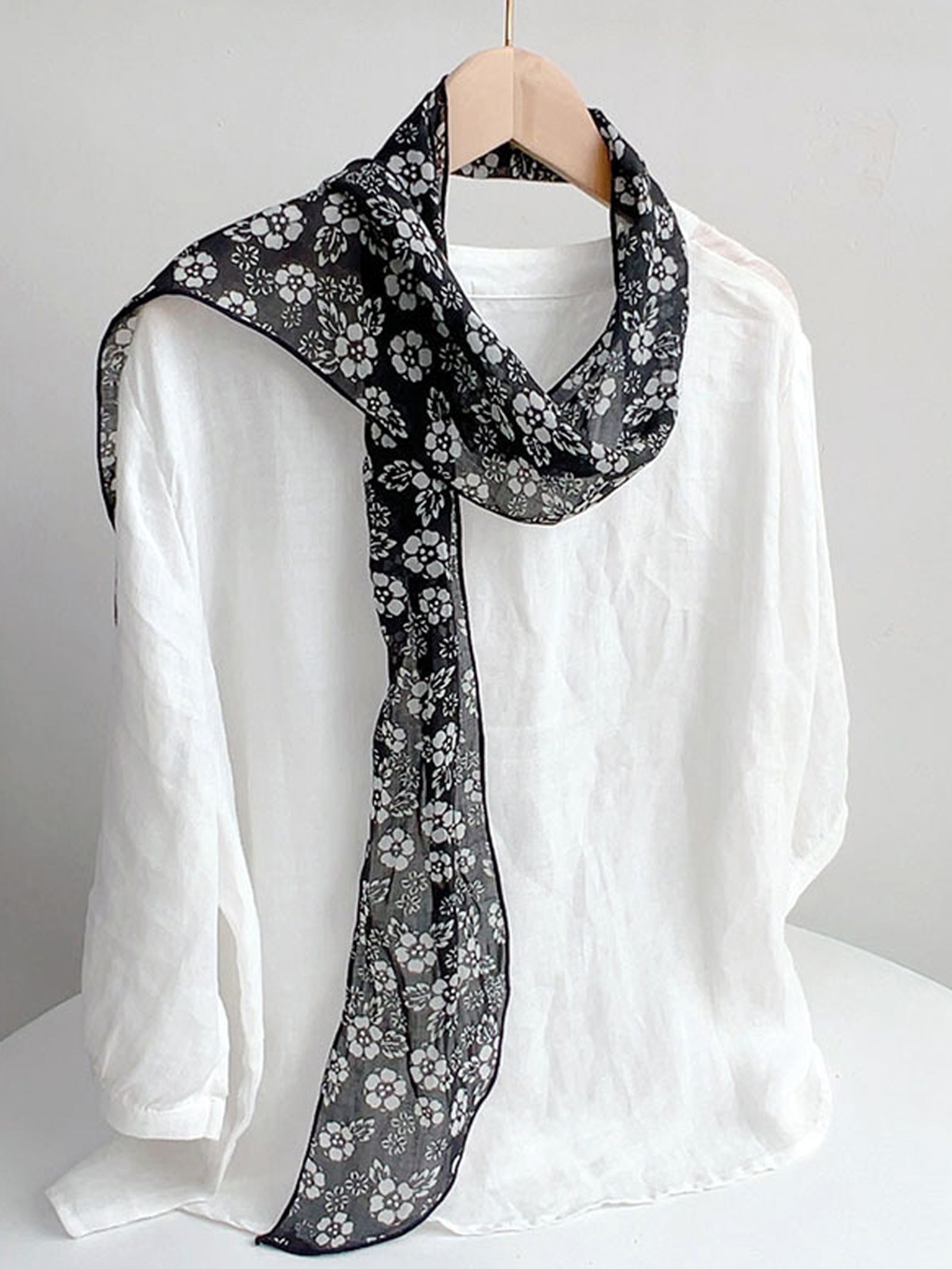 Ramie Vintage Print Handkerchief by LINTICO