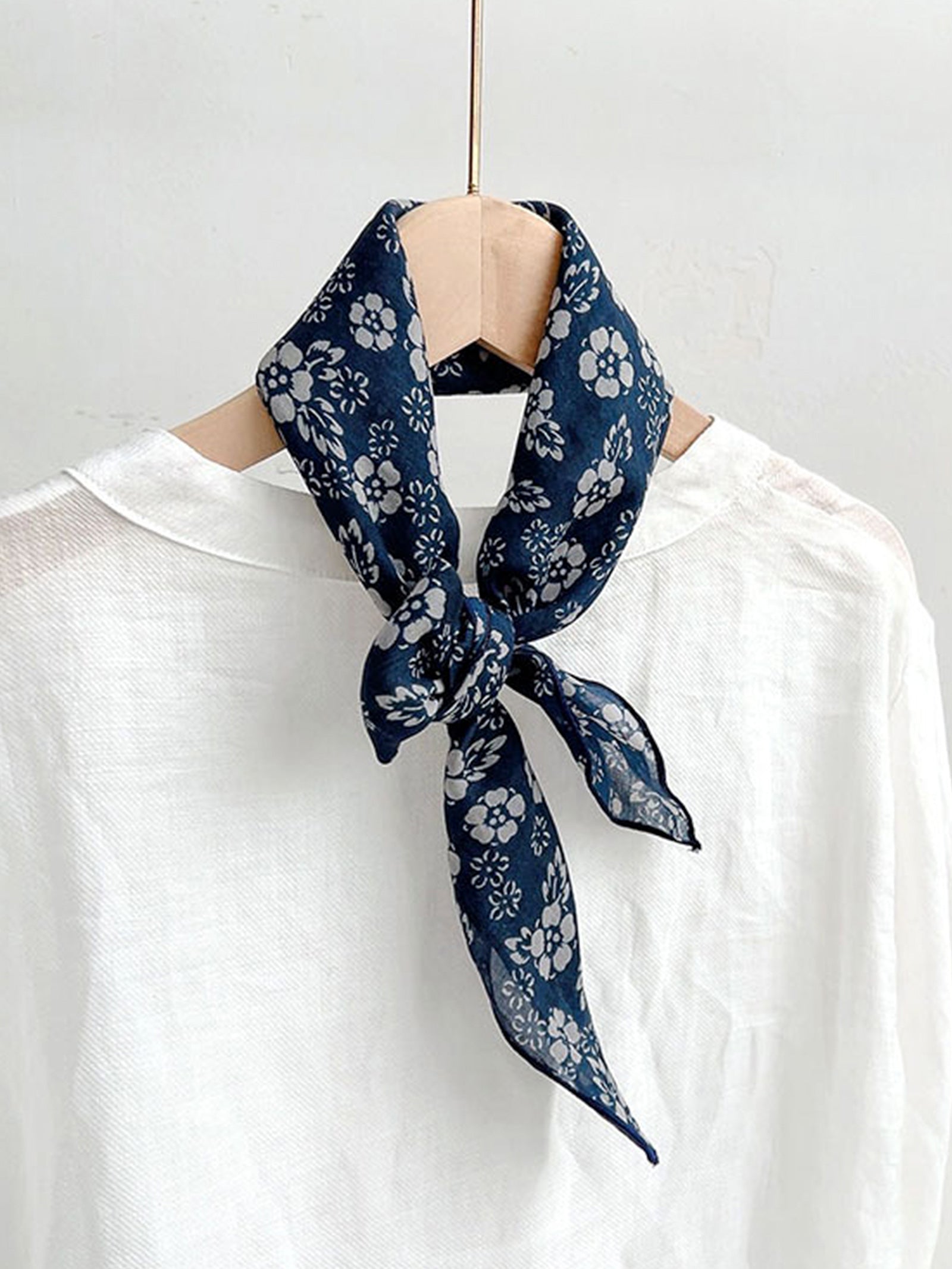 Ramie Vintage Print Handkerchief by LINTICO