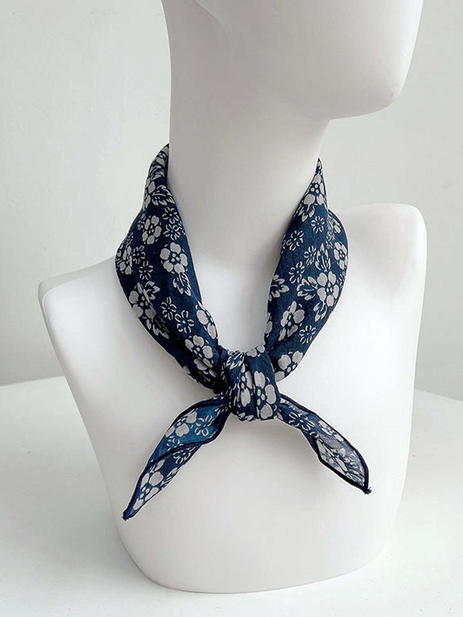Ramie Vintage Print Handkerchief by LINTICO