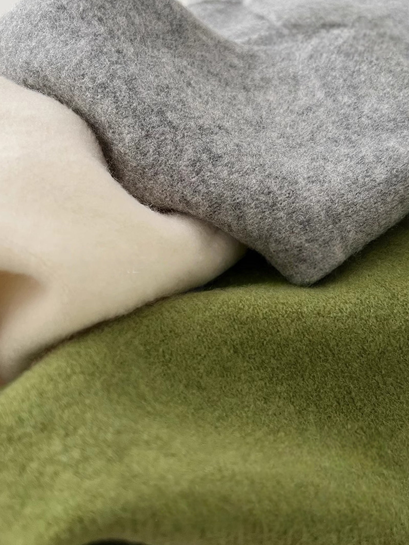 Merino Wool Knitted Triangle Scarf