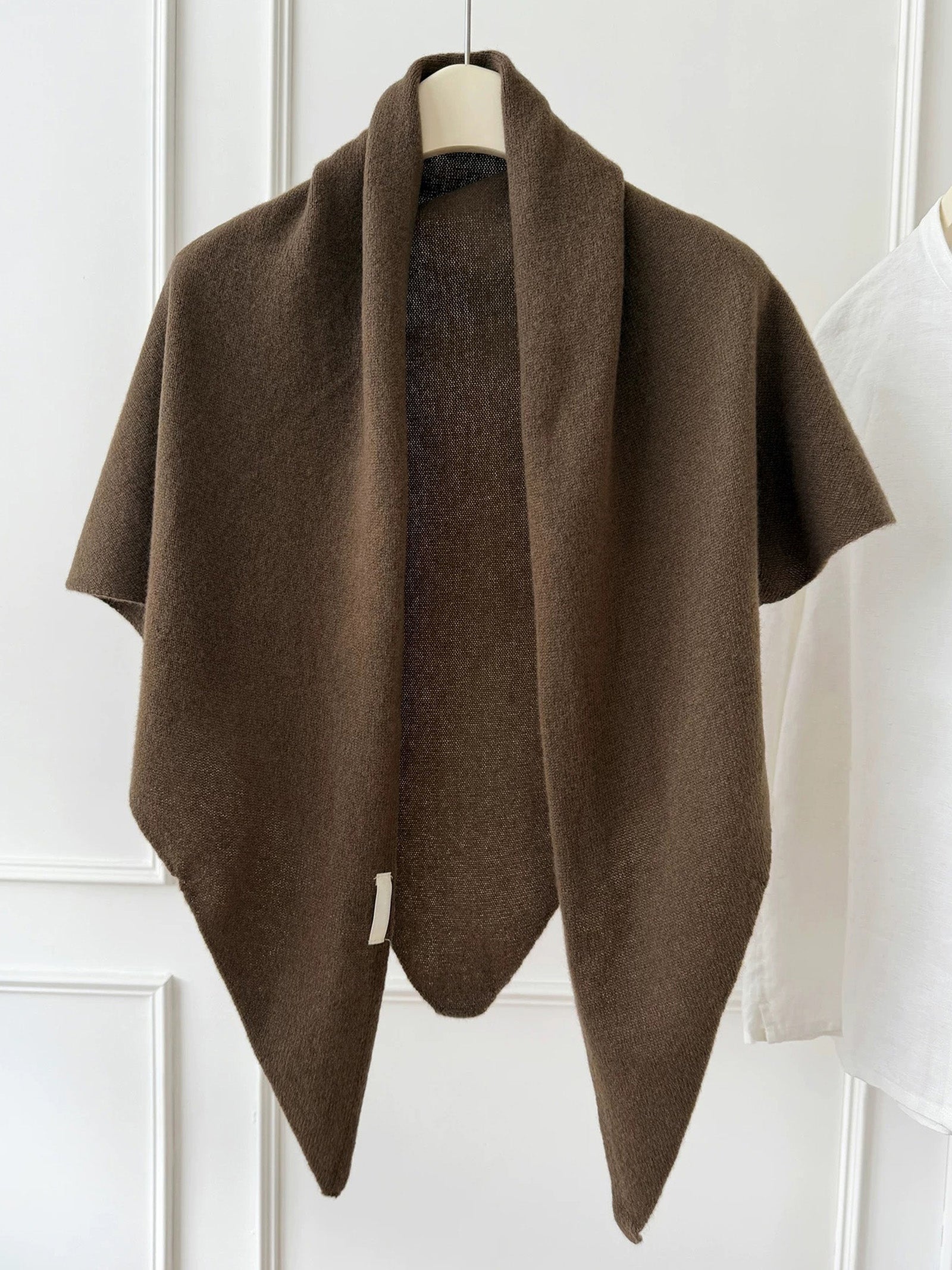 100% Australian Wool Hand-Knit Shawl Scarf