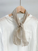 100% Linen Hand-Tie-Dyed Scarf by LINTICO for women
