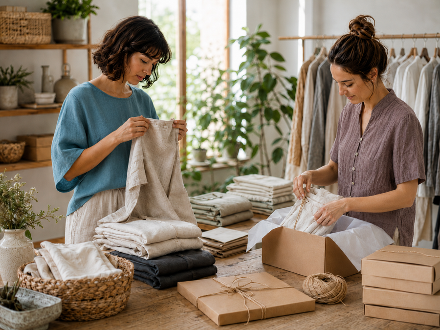 Lower-waste dyeing and production details