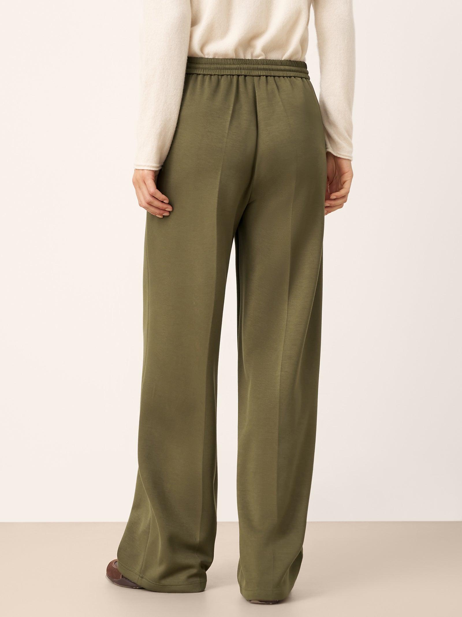Cotton Drawstring Wide Leg Pants CHELSEA
