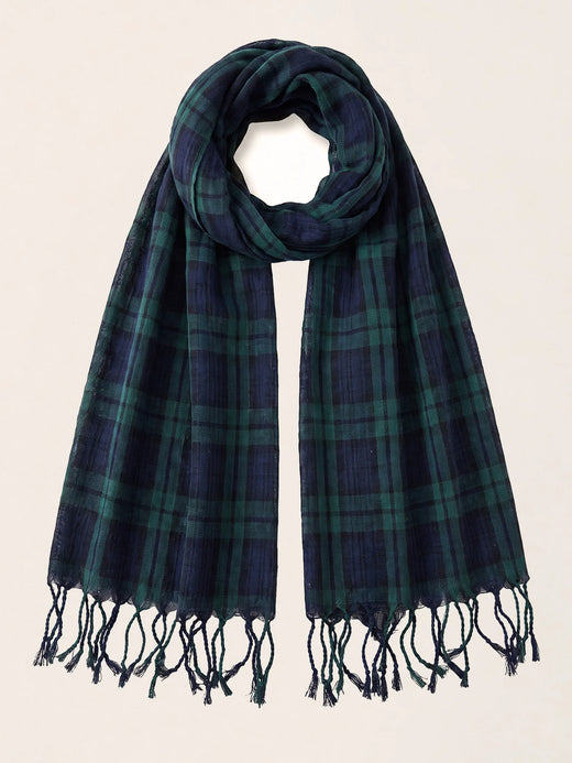 Cotton Linen Lightweight Soft Scarf