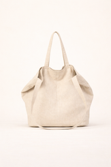 Lightweight Ramie Canvas Large Tote Bag by LINTICO for women
