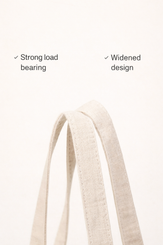 Lightweight Ramie Canvas Large Tote Bag by LINTICO for women